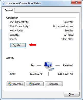 connection status