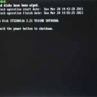 DBAN secure erase completed