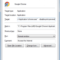 Chrome command line switch