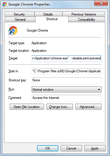 disabling 2 sided printing windows 10 chrome