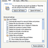 folder options