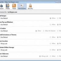 page info permissions