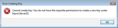 regperm2 regedit 'Error Creating Key' error message