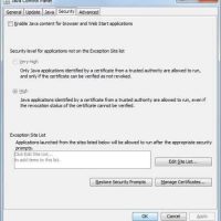 disable java in web browsers