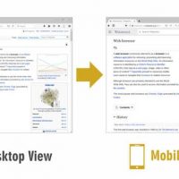Firefox mobile view